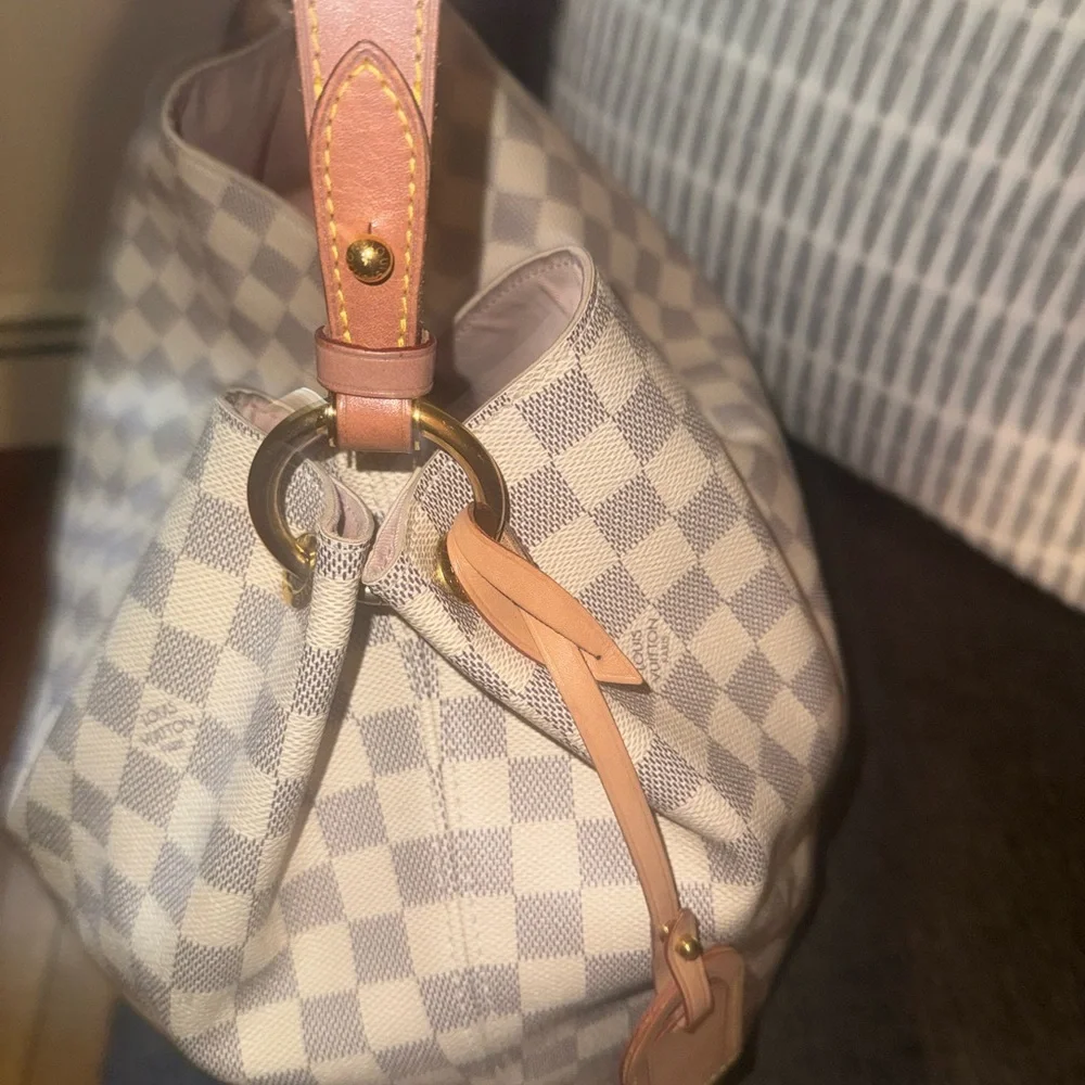 Authentic LV Gracefull MM Damier Azur Pattern